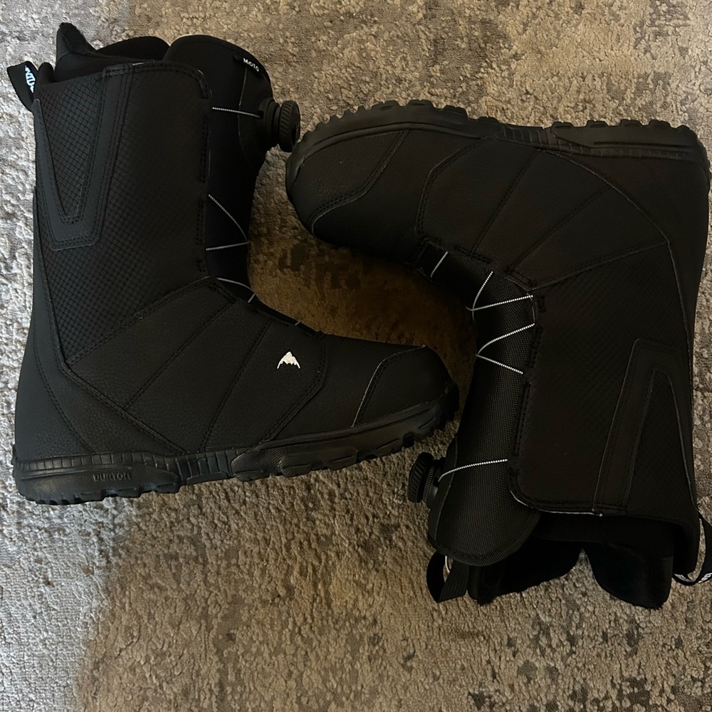 Burton Black and Red Snowboard Boots